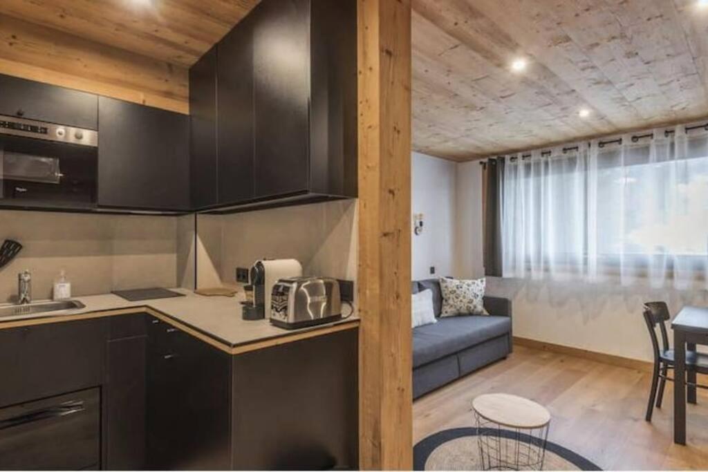 Charmant T2 Megeve, 10 Min A Pied Du Centre Εξωτερικό φωτογραφία
